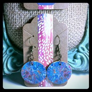 Marble Print Earrings
